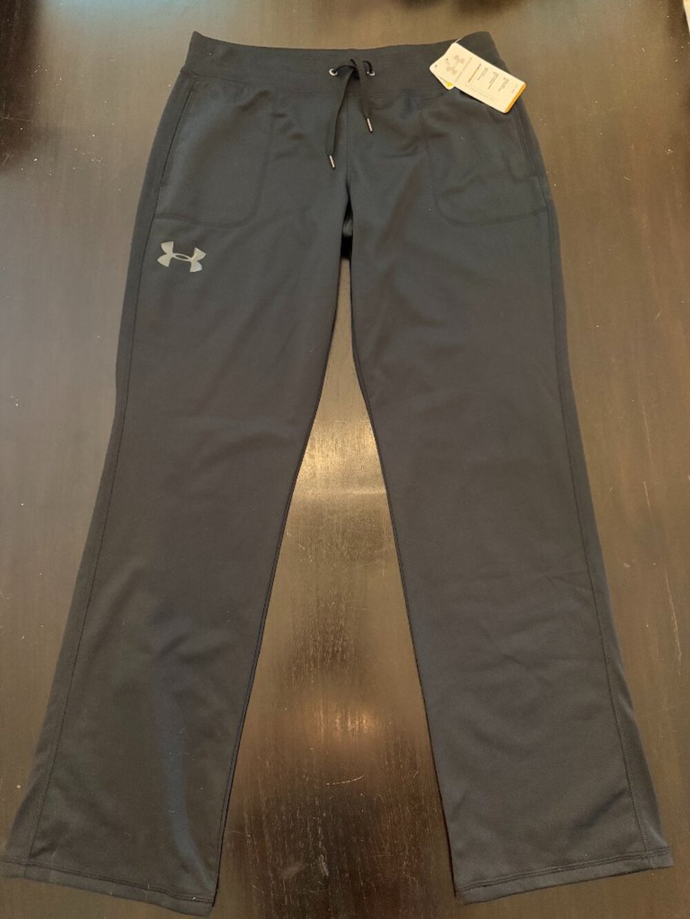 NWT Women's Under Armour Warm Up Pant Medium Black